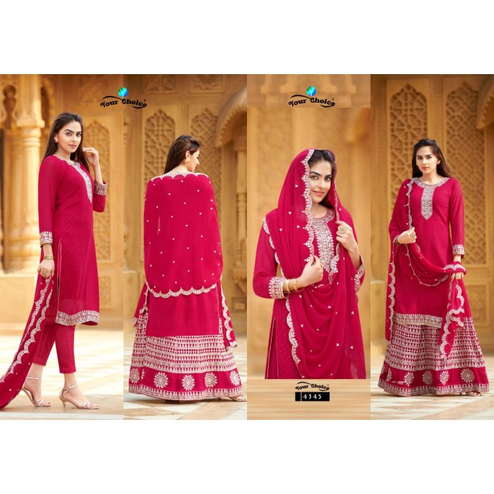 Your Choice Mango Blooming Georgette Salwar Suits